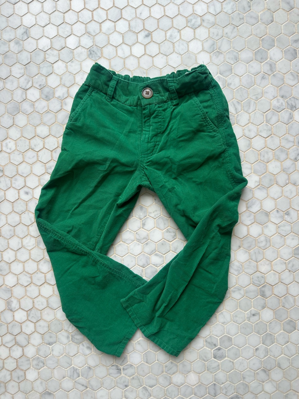 The Beaufort Bonnet Company Emerald Green Corduroy Kids Pants